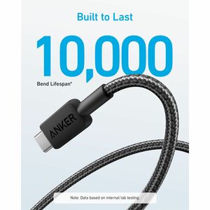 ANKER 90cm USB/USB-C Cable de transferencia de datos - Cable for Smartphone, Tableta - 480Mbit/s - MFI - Negro