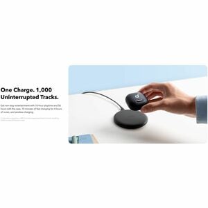 soundcore Liberty 4 True Wireless Earbud Stereo Earset - Black Velvet - Binaural - In-ear - Bluetooth - Noise Canceling