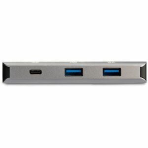 StarTech.com USB/Ethernet Combo Hub - USB 3.1 Type C - External - Black, Space Gray - UASP Support - 3 Total USB Port(s) -