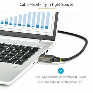 StarTech.com 3 m (118.11") HDMI A/V Cable - Cable for Audio/Video Device, Monitor, Notebook, Computer, TV, Workstation, Pr