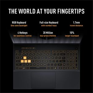 TUF Gaming F16 FX608 FX608JH-RV057WS 40.64 cm (16") Gaming Notebook - Full HD Plus - 165 Hz - Intel Core i5 13th Gen i5-13