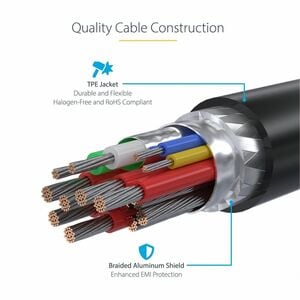StarTech.com 4 m (157.48") USB-C Data Transfer Cable - 1 - Cable for Charger, Wall Charger, Power Bank, MacBook Pro - Firs