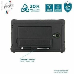 MOBILIS PROTECH Carrying Case for 20.3 cm (8") Samsung Galaxy Tab Active5 Tablet - Black - Drop Resistant, Shock Resistant