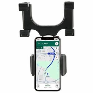 MOBILIS Smartphone, Car, Mobile Phone SmartPhone Holder - Horizontal/Vertical - Black - Adjustable, Adjustable Height, 360