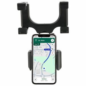 MOBILIS Smartphone, Car, Mobile Phone SmartPhone Holder - Horizontal/Vertical - Black - Adjustable, Adjustable Height, 360