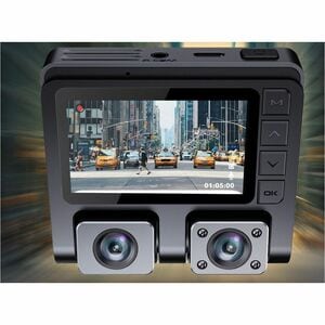 GekoGear Orbit D110 Front/Rear Vehicle Camera - GekoGear Orbit D110 2 Channel 1080P Front/In-Cabin Dashcam With Display