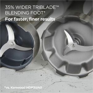 Frullatore a mano Kenwood HBM60.307GY - Con dorsi plastici, Metallo - Frullino, Taglia - 1000 W - Grigio