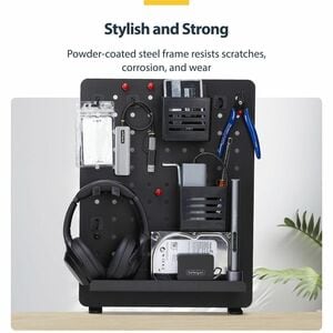 StarTech.com Desktop Organizer - Desktop - 1 Shelf(ves) - 4 Hook(s) - Horizontal/Vertical - 320 mm Height x 419.1 mm Width
