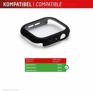 Displex 10H Glas, Polycarbonat Displayschutz für Apple Watch Series 7, Watch Series 8 - 1 - für OLED Apple Watch - Wasserd