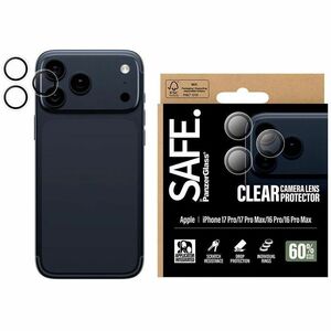PanzerGlass SAFE. Camera Lens Protector - Transparent - Plastic, Silicone