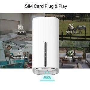 Modem/Router wireless TP-Link Archer NX210 - Wi-Fi 6 - IEEE 802.11 a/b/g/n/ac/ax - 1 SIM - Cellulare, Ethernet - 5G - LTE 