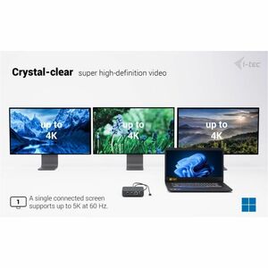 Docking station i-tec 12 Porta(e) USB Type-C per Monitor, Computer portatile, Tablet PC - Compatibilita carica - 100 W - 3