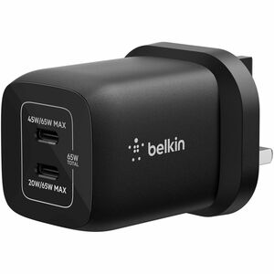 Belkin AC Adapter - 2 USB Type-C - For Portable Gaming Console - United Kingdom