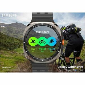 Samsung Galaxy Watch Ultra SM-L705F Smart Watch - 47.40 mm Case Height - 47.10 mm Case Width - Titanium Silver Body Color 