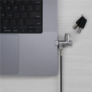 Targus HyperShield HS5910GL Cable Lock For Notebook - 1.98 m Cable - Portable - Keyed Lock - Silver - Galvanized Steel - F