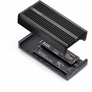 StarTech.com USB4 M.2 NVMe Enclosure, 40Gbps, External USB-C/Thunderbolt NVMe SSD Enclosure, B+M/M-Key - Ultra-fast USB4 N