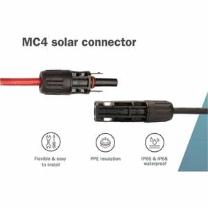 Digitus Solarmodul-Verlängerungskabel - 5 m - für Leistungswechselrichter, Solarpanel - MC4 / MC4 - 1500 V DC / 30 A, 1000
