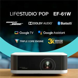 Epson Lifestudio EF-61W 3LCD Projector - 16:9 - Portable, Desktop, Floor Mountable - Diamond White - High Dynamic Range (H