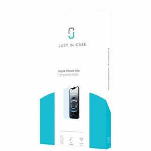 Protecteur écran pour Apple iPhone 16e Just in Case En verre trempé Chrystal claire - 1 Pièce - Pour OLED iPhone 16e - Rés