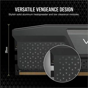 Módulo RAM Corsair Vengeance para Computadora de escritorio, Placa Base - 32GB (1 x 32GB) - RGB - DDR5-5600/PC5-44800 DDR5