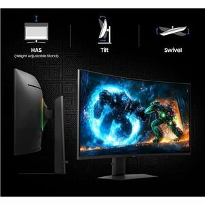 Samsung Odyssey G7 S40FG75DEN 40" Class 5K2K WUHD Curved Screen Gaming LCD Monitor - 21:9 - Black - 40" Viewable - Vertica