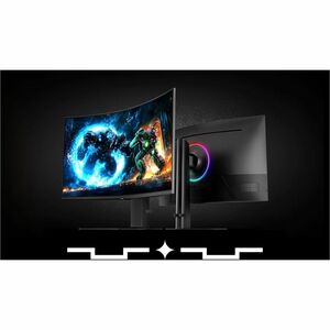 Samsung Odyssey G7 S37FG75DEN 37" Class 4K UHD Curved Screen Gaming LCD Monitor - 16:9 - Black - 37" Viewable - Vertical A