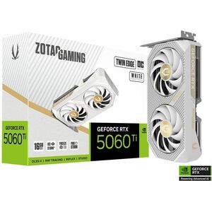 Zotac NVIDIA GeForce RTX 5060 Ti Graphic Card - 16 GB GDDR7 - 7680 x 4320 - 2.60 GHz Boost Clock - 128 bit Bus Width - PCI