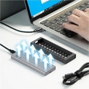Boîtier Pour Disque Dur Lexar E6 M.2, PCI Express NVMe - USB 3.2 (Gen 2) Type C Interface hôte - 1 x SSD supporté - 2 To T