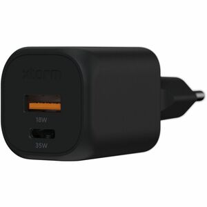 Xtorm - Chargeur secteur GaN² 35W USB-C/USB-A Power Delivery - chargeur éco-responsable noir