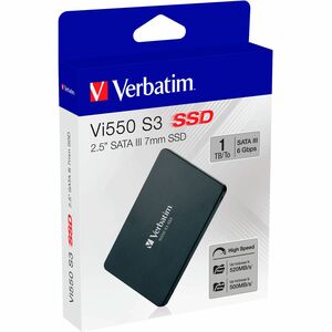 Unità stato solido Verbatim Vi550 Vi550 S3 - 2,5" Interno - 1 TB - SATA (SATA/600) - 360 TB TBW - 550 MB/s Velocità massim