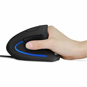 ANKER Ergonomic Optical USB Wired Vertical Mouse A7851 - Optical - Cable - Black - USB - 1600 dpi - Scroll Wheel - 5 Butto