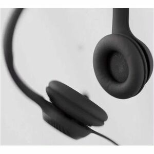 Logitech 有线 入耳式, 头戴式 立体声 耳机 - 黑 - 双声道 - 上耳式 - 32 欧姆 - 20 Hz 到 20 kHz - 190 cm 线缆 - 降噪, 双向 麦克风 - C型 USB