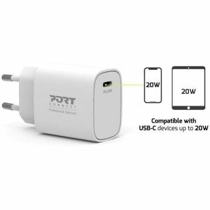 Adaptateur Chargeur Port - 20 W - Adaptateur universel - Pour Smartphone, Tablette, Powerbank, Dispositif USB typce C, Int