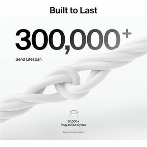 Belkin USB-C Cable with Lightning Connector, 3.3ft/1m, White - 3.3 ft (1 m) Lightning/USB-C Data Transfer Cable for iPhone