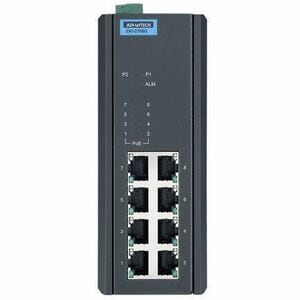 Advantech EKI-2708G 8 Ports Ethernet Switch - Gigabit Ethernet - 10/100/1000Base-T - 2 Layer Supported - 5.28 W Power Cons