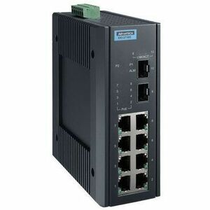Advantech EKI-2710G-2FPI 8 Ports Ethernet Switch - Gigabit Ethernet - 10/100/1000Base-T, 10/100/1000Base-TX, 100Base-FX, 1