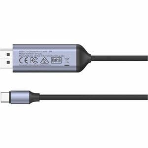 1.8M USB-C To DP1.4 8K 60Hz Adapter Cable Space Grey UNITEK Gift Box