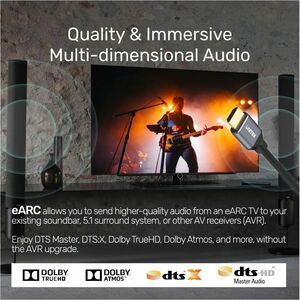 5M HDMI2.1 Male to Male Cable (8K 60Hz) Space Grey + Black UNITEK color sleeve + white box