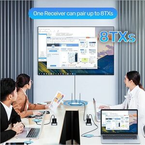 Unitek Video Extender Transmitter/Receiver - Wired/Wireless - 50 m Range - 2 x USB - 1 x HDMI In - 1 x HDMI Out - 1 x VGA 