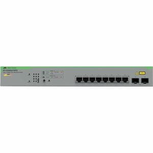 Allied Telesis Web Smart 8 Ports Ethernet Switch - Gigabit Ethernet - 1000Base-T, 1000Base-X - 2 Layer Supported - 2 SFP S