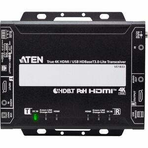 ATEN True 4K HDMI / USB HDBaseT 3.0 - Lite Transceiver with PoH (True 4K@40 m) - 1 Input Device - 1 Output Device - 131.23