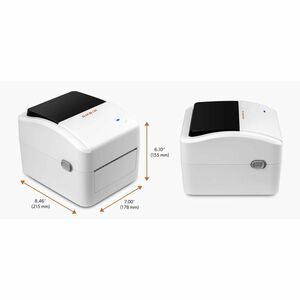 AMBIR LP400 Healthcare Direct Thermal Printer - Monochrome - Label Print - Fast Ethernet - USB - 70" Print Length x 4.25" 