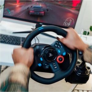 Logitech Driving Force 991-000557 Gaming Gear Shifter/Pedal/Steering Wheel - PlayStation 4, PlayStation 3, PlayStation 5, PC