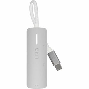 LINQ USB Type C Docking Station for Flash Drive - Charging Capability - Space Gray - 4K @ 60Hz, 4K - 3840 x 2160 - 2 x USB