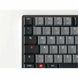 CHERRY G8A-25510 Keyboard - Wired/Wireless Connectivity - USB Type C Interface - RGB LED - English (US) - Black - CHERRY M