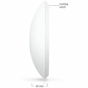Ubiquiti U7 Long-Range Dual Band Wi-Fi 7 IEEE 802.11n/ac/ax/be/v/r/k 4.30 Gbit/s Wireless Access Point - 2.40 GHz, 5 GHz -
