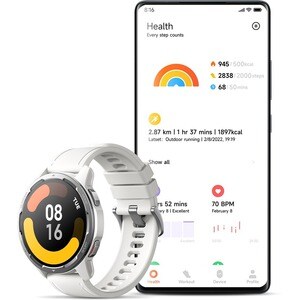Xiaomi Active S1 Smart Watch - luna blanca Body Color - Silicona, Termoplástico de Poliuretano (TPU) Body Material - LAN i