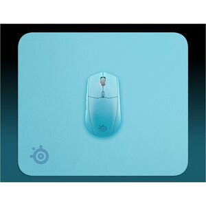 SteelSeries QcK Gaming Mouse Pad - 10.63" Height x 12.60" Width x 0.08" Depth - Aqua - Silicon, Rubber - Anti-slip - Mediu