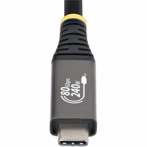 StarTech.com 1.5m (5ft) USB4 Cable, 80Gbps, USB-IF Certified USB-C Cable, 240W, 8K 120Hz/4K 240Hz DP2.1, Thunderbolt 4 Com