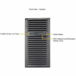 Supermicro A+ Server AS -3015A-I 服务器光架系统 - 迷你塔式 - 1 x 处理器支持 - AMD B650 芯片 - 192 GB DDR5 SDRAM 最大内存支持 - 4 内存插槽总数 - ATA/600系